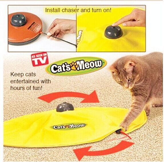 Cat's Meow - As Seen On TV - Motorized Moving Mouse - Cat Toy