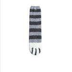 Plush Fleece Tube Socks Cute Cat Claw Pattern