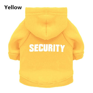 "Security" Jackets /Hoodies For Cats