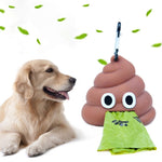 Funny Shaped Dog Poop Bag Dispenser with Key Chain Buckle