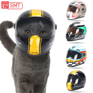 SMARTPET Puppy Cat Hat Helmets Cool Fashion Outdoor Caps with Motorcycles Photo Props Pet Protecting Accessories for Small Pets