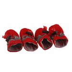 4Pc/set Pet Dogs Winter Shoes for Rain/Snow-Waterproof Booties /Rubber Anti-slip