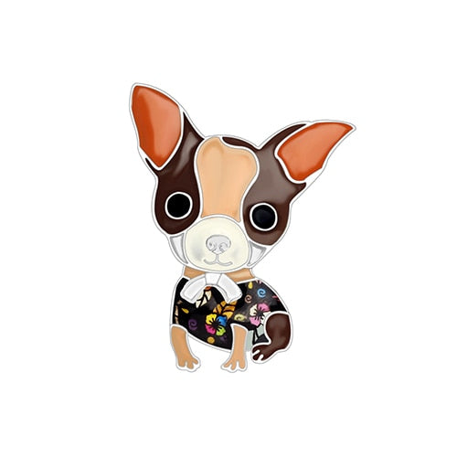 Enamel Alloy Chihuahua  Brooch Pin For Pet Lovers