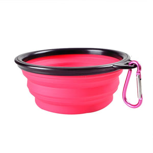 Silica Gel Dog/Cat Collapsible Bowl. Candy Color Portable Food/Water Dish