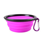 Silica Gel Dog/Cat Collapsible Bowl. Candy Color Portable Food/Water Dish