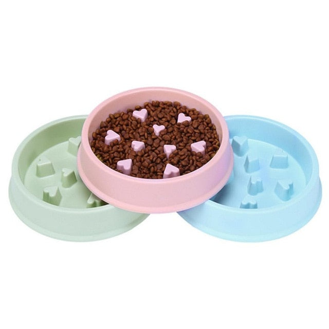 2020 New Slow Feeder Plastic Anti Choking  Dog Bowl/Anti-Gulping Food Plate